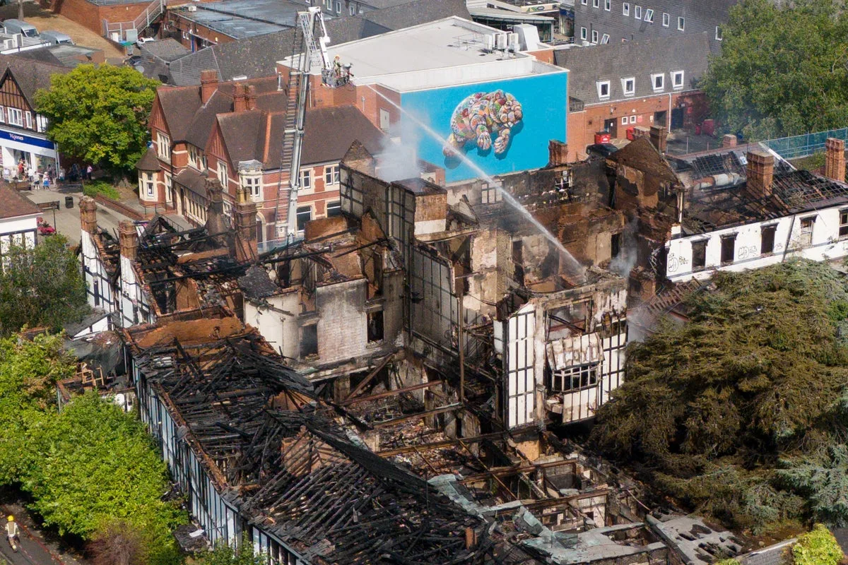 Two Teenage Girls Arrested After Historic Raven Hotel Fire