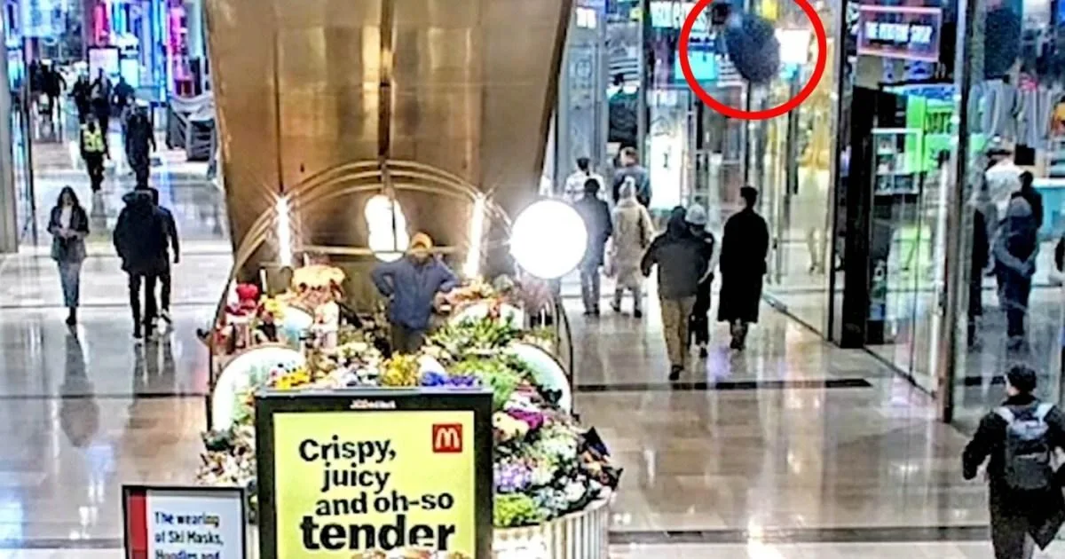 New Footage Shows Sofa Thrown by Teen Narrowly Missing Shoppers at Westfield