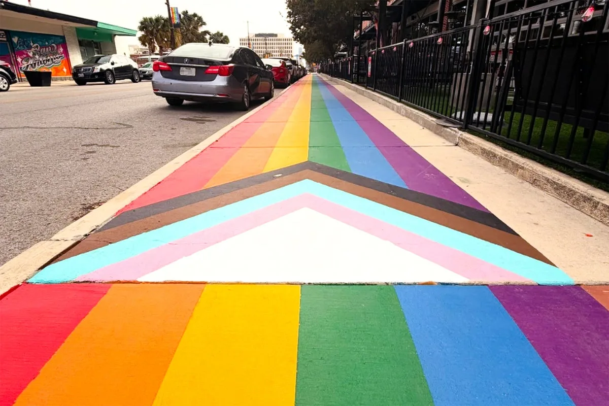 Texas Bans Rainbow Crosswalks, San Antonio Finds Workaround with Sidewalk Paint