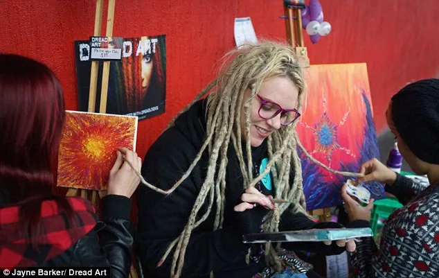 Melbourne Artist Uses Dreadlocks as Paintbrushes in 'Dread Art' Movement