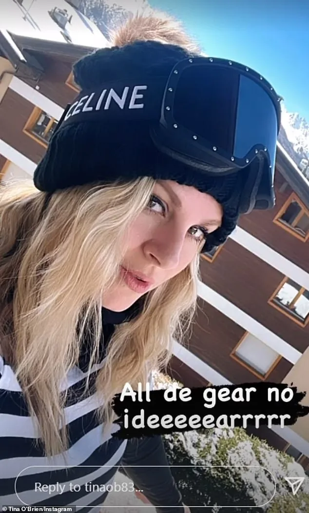 Tina O'Brien shares Swiss Alps ski holiday with husband Adam Crofts and daughter Scarlett
