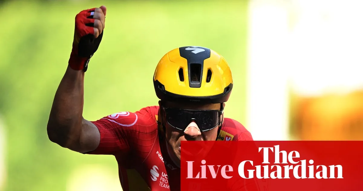Abrahamsen Wins Stage 11 as Pogacar Crashes and Protester Invades Course