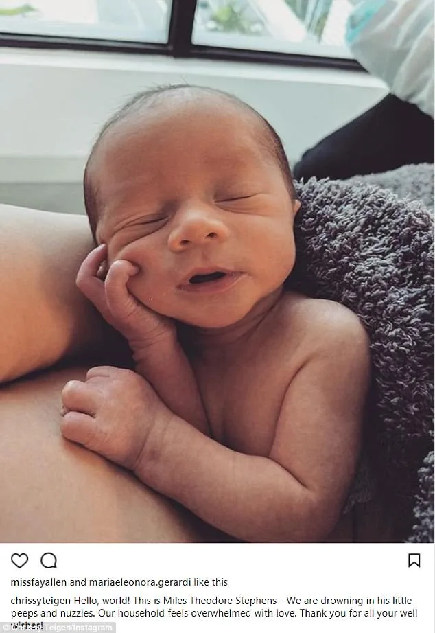 Chrissy Teigen and John Legend Welcome Son Miles Theodore Stephens