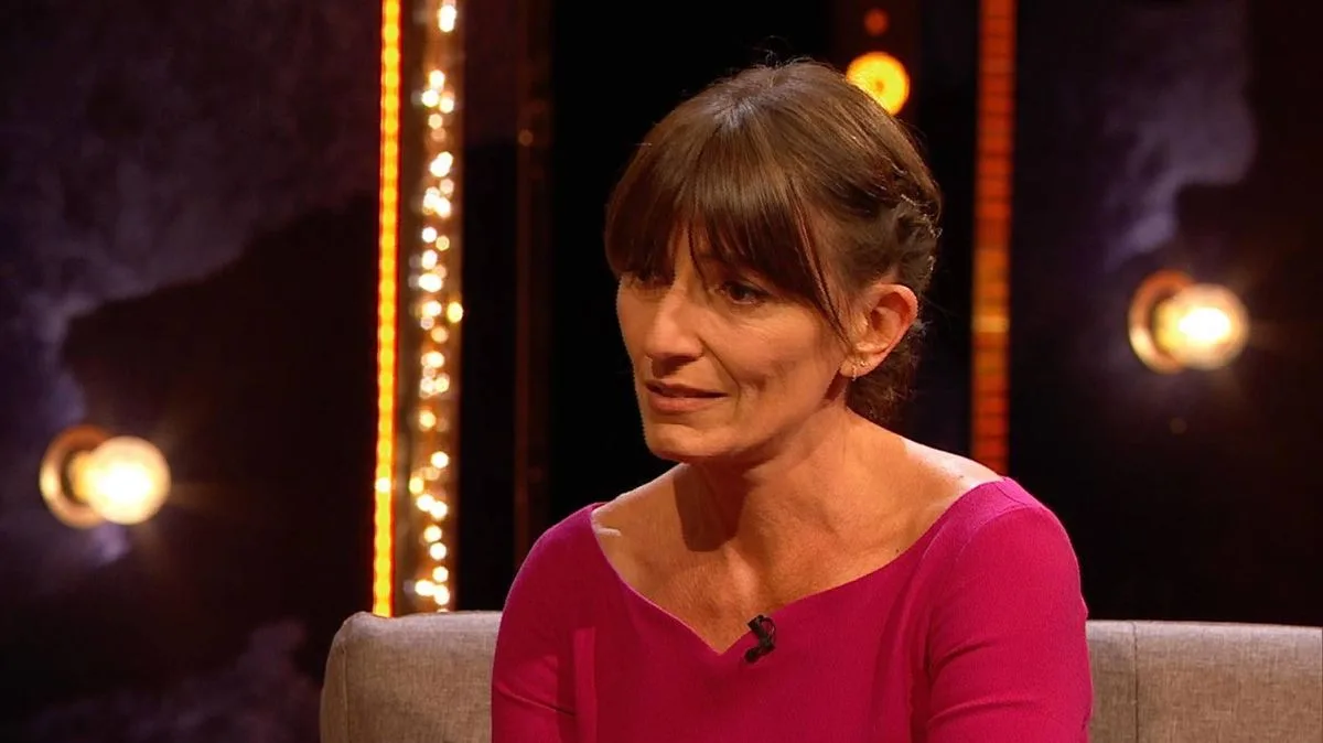 Davina McCall gives Trinny Woodall 'dressing-down' over grey knickers
