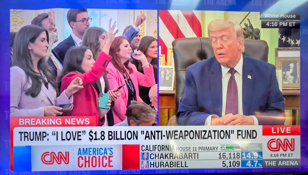 Trump Attacks CNN's Kaitlan Collins, Says She 'Never Smiles'