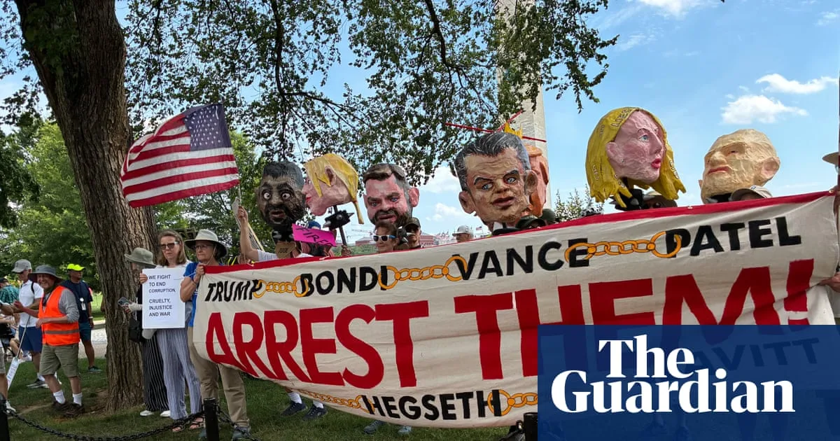Protesters Rally as Trump Hosts UFC Event at White House for His Birthday