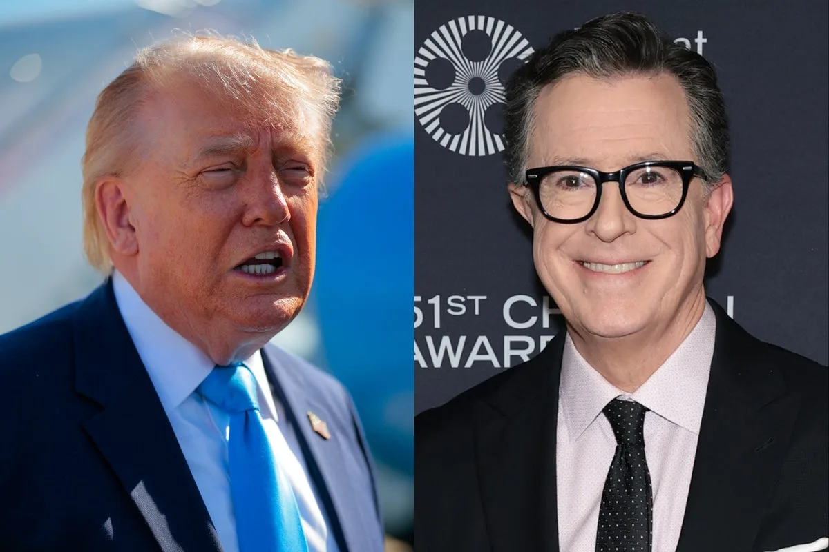 Trump mocks Colbert with AI video after Late Show finale