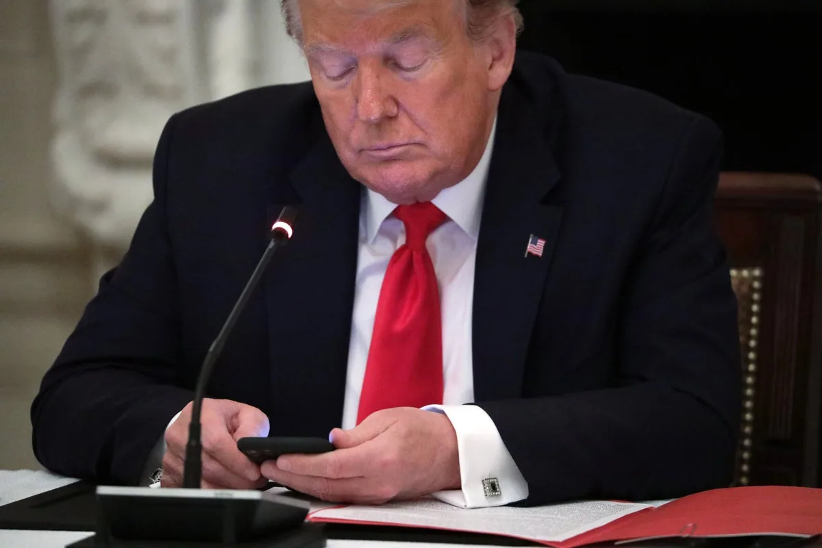 Trump Posts Old Front Page After Senate GOP Revolt