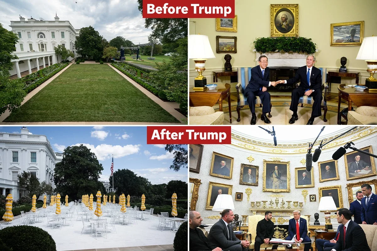 Trump's Gilded White House Makeover After One Year