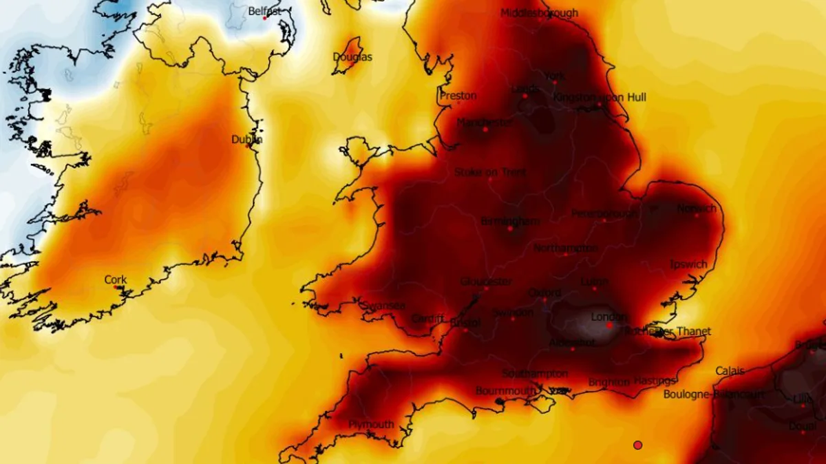 UK Weather Maps Show 30C Scorcher Possible by End of May