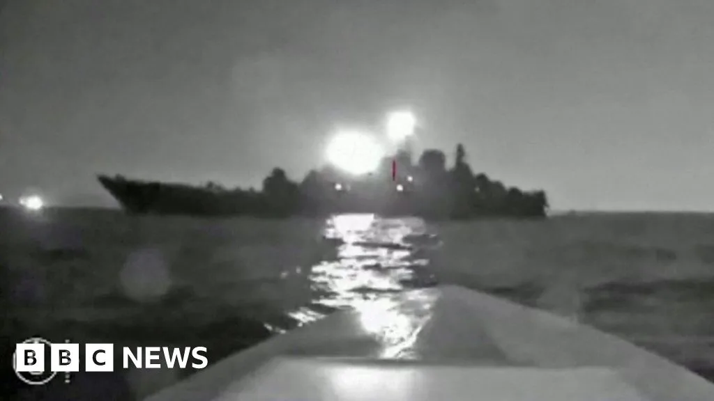 Ukraine Strikes Russian Warship in Black Sea Drone Attack