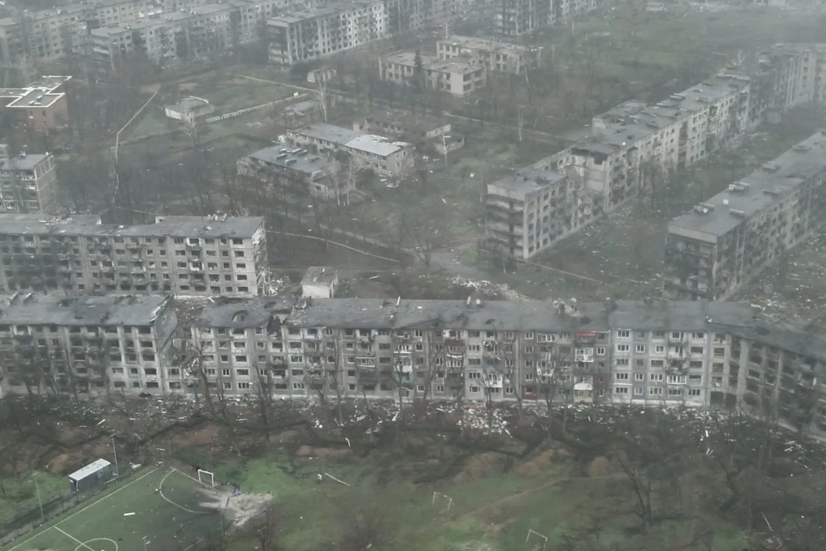 Devastated Ukrainian Town Myrnohrad Nearly Encircled, Drones Deliver Supplies