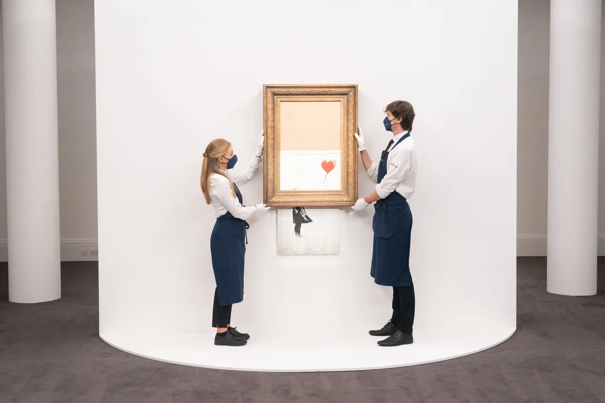 Banksy's Self-Shredding Painting Sells for Record £18.5m