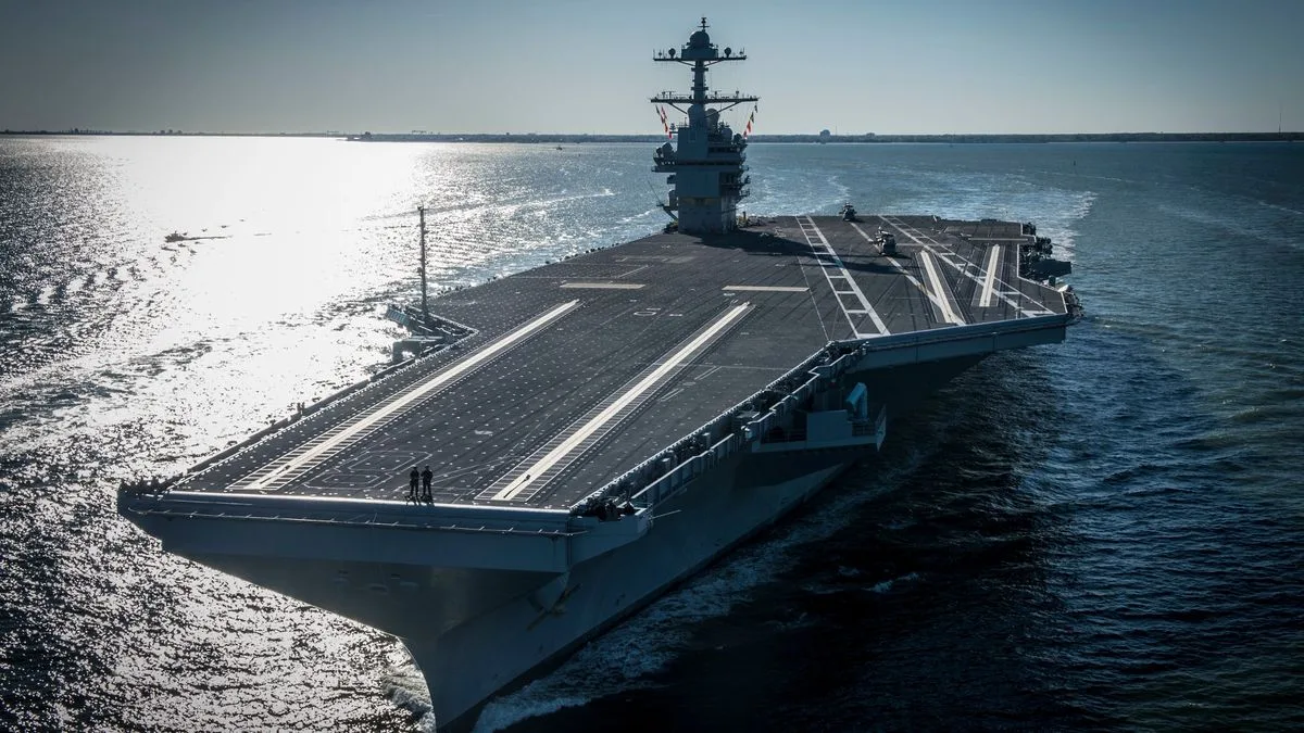 USS Gerald R Ford Severely Damaged in Iran Attack Fire