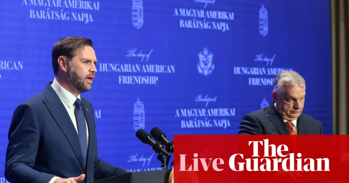 Vance Accuses EU of Interference, Endorses Orbán in Hungary