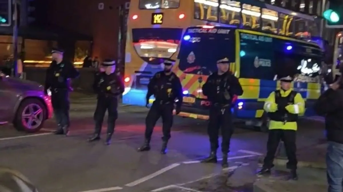 Violent Clashes Erupt on Manchester's Curry Mile
