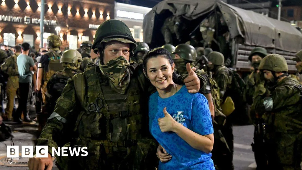 Wagner Fighters Greeted with Cheers and Gunshots as They Leave Rostov