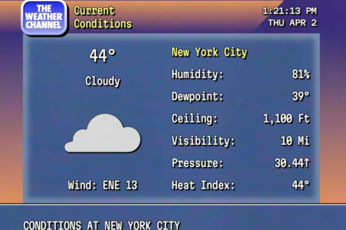 Weather Channel Launches Retrocast Site With 90s Nostalgia