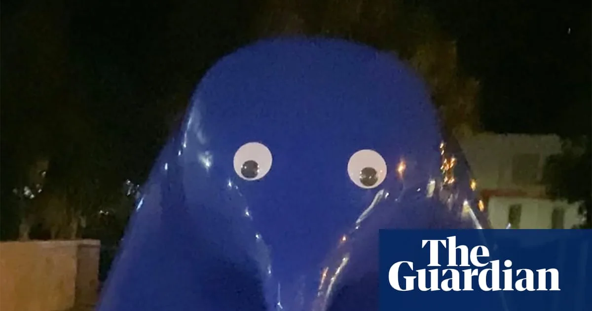 Woman Charged Over Googly Eyes on 'Blue Blob' Sculpture in South Australia