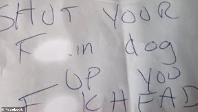 Grieving Mother Receives Abusive Note Over Barking Dog After Returning From Funeral