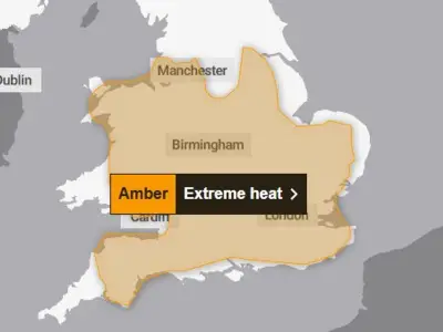 Amber Heat Warning Issued for Merseyside as Temperatures to Hit 34C