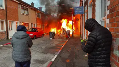 Belfast Erupts in Violence After Knife Attack: Homes Torched, Residents Flee