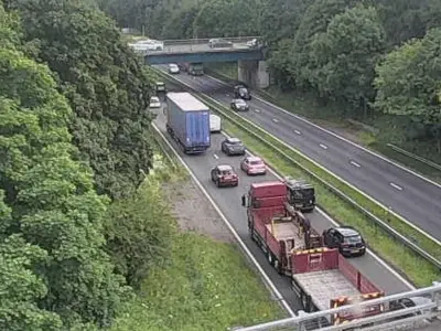 Bus Carrying Schoolchildren Bursts Into Flames on A19 Near Sunderland