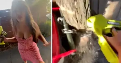 Chainsaw-Wielding Mum in Bin Dispute Caught on Camera