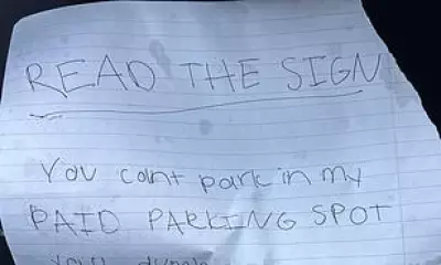 Driver Stunned by Angry Note Despite Paying for Parking Spot for Year
