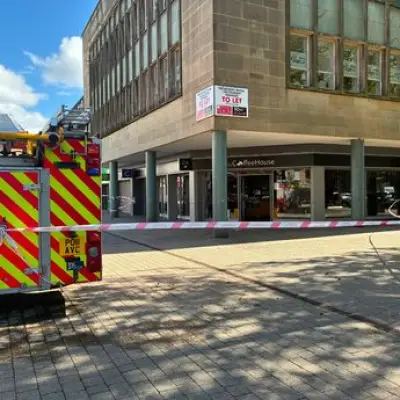 Firefighters Battle Blaze at Bolton Coffee Shop Building