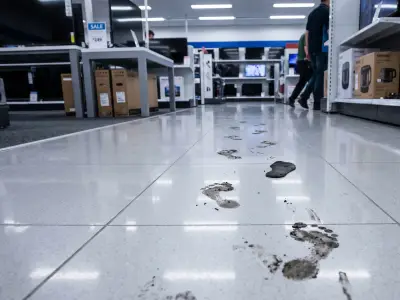 'Ghost Kids' Haunt City Centre Shop with Tiny Footprints Every Night
