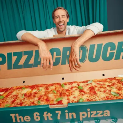 Giant 6ft 7ins Pizza Crouch Launched by Deliveroo for World Cup Fans