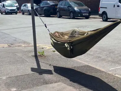 Homeless Liverpool man feels safer in hammock than emergency accommodation