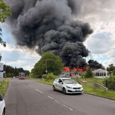 Huge Fire Rips Through Livingston Industrial Estate as Fire Crews Rush to Scene