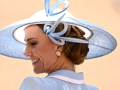 Kate Middleton's Powder Blue Trooping the Colour Outfit Pays Tribute to Princess Diana
