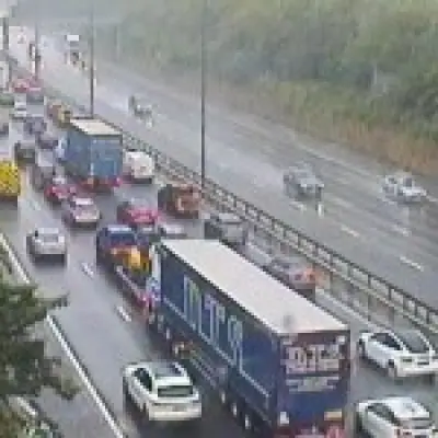 M25 Closed Both Ways After Two Lorry Fires Cause Major Rush Hour Delays