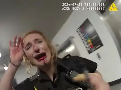 Manchester Airport attacker 'looked into my eyes' before assault, officer says