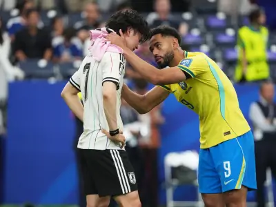 Matheus Cunha Shows Class Consoling Japan's Ao Tanaka After Brazil World Cup Win