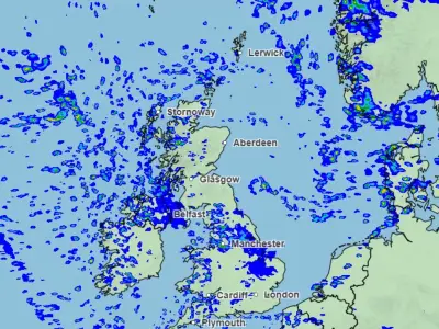 Met Office Warns 38 UK Areas of Heavy Rain, Hail, and Thunder on Wednesday