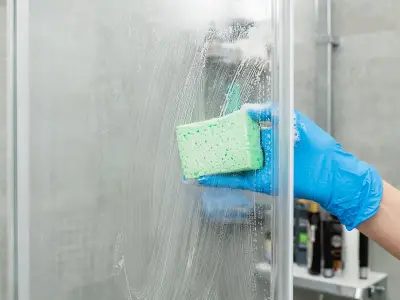 Mum's 35p kitchen item hack banishes stubborn shower water marks