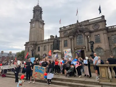 Protesters Gather Outside South Tyneside Council to Protect Nurseries