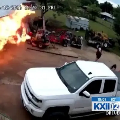 'Superman' Grandad Battles Fireball to Save Home and Grandkids After Explosion