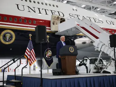 Trump's Bizarre Day: New Plane, Mystery Camp David Trip, Italy Row
