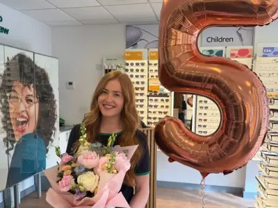 Wishaw Specsavers Optician Lucy Cairney Celebrates Five-Year Milestone