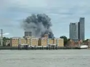100 Firefighters Tackle Bermondsey Recycling Centre Blaze Disrupting Trains