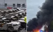 33 Chinese Hybrid Cars Worth £900K Burn in Southampton Dock Fire