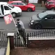 Andy Burnham slams sign vandal as CCTV catches man in act
