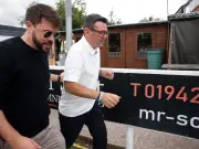 Andy Burnham's First Day as Makerfield MP: 5am Party and Run from Reporters