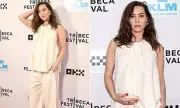 Aubrey Plaza Shows Baby Bump at Premiere, Jokes About Home Birth