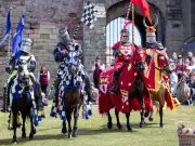 Bamburgh Castle Jousting Event Draws Sell-Out Crowd in Northumberland